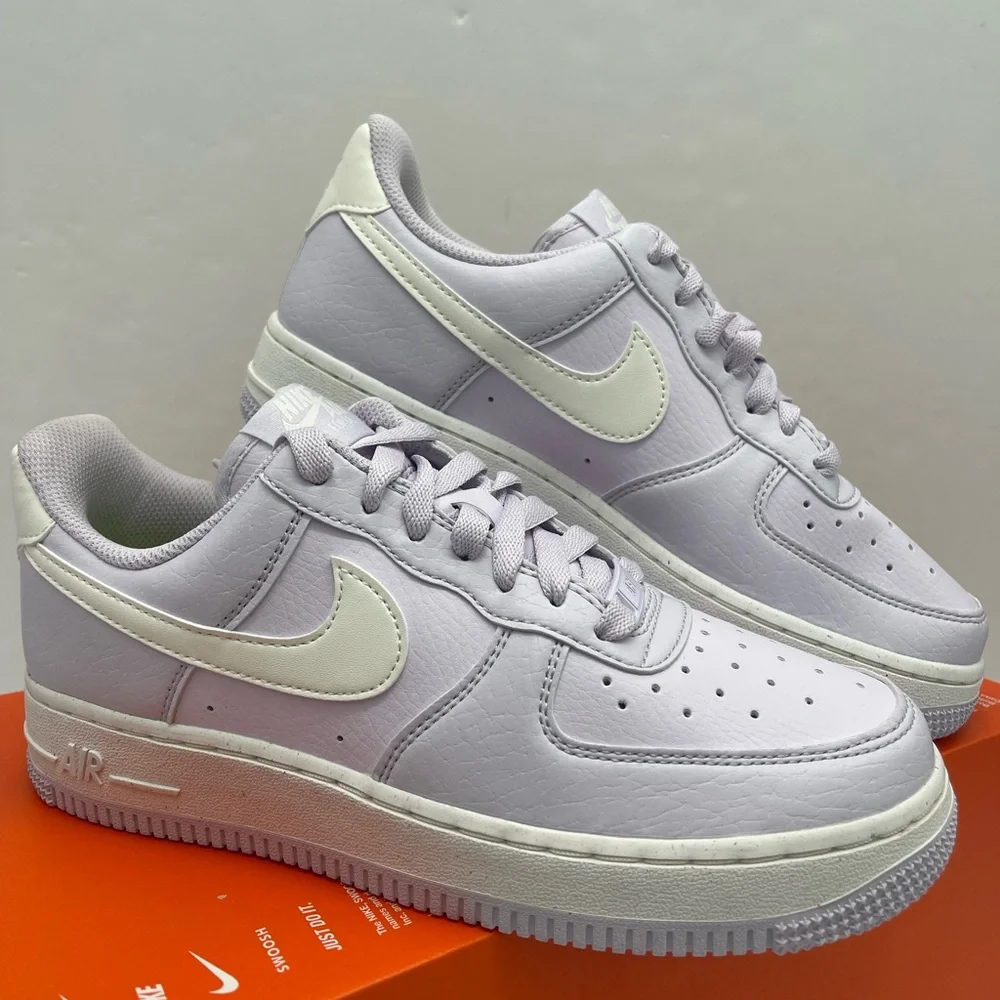 Nike Light Purple with White Accents WMNS AIR FORCE 1 07 NN Platform Sneakers